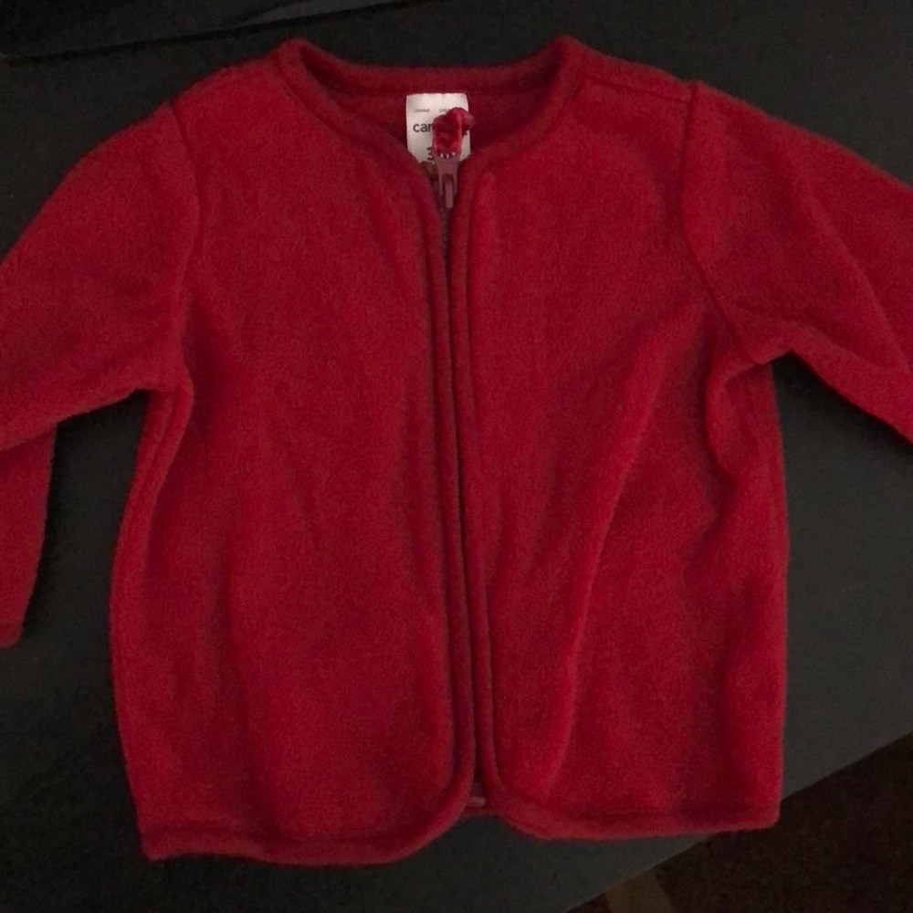 Red baby girl sweater 3 month